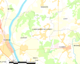 Mapa obce L’ Abergement-de-Cuisery