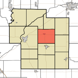 Map highlighting Jackson Township, Carroll County, Indiana.svg