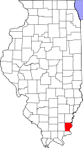 Map of Illinois highlighting Gallatin County.svg