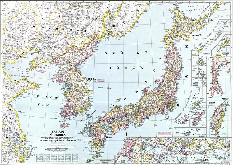 File:Map of Japan and Korea (1945), National Geographic.jpg