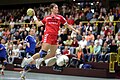 Image 16 Handball-Bundesliga (women) Credit: Kuebi Mara Friton in a handball match in the German Handball-Bundesliga. More selected pictures