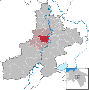 Poziția Marklohe pe harta districtului Nienburg/Weser