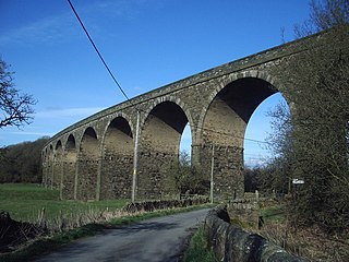 Martholme Viaduct bridge in United Kingdom