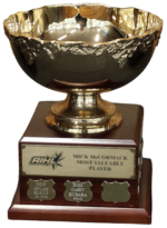 Mick McCormack Cup is awarded to the MVP of the AIHL regular season Mick McCormack Cup.png