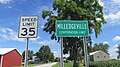 Milledgeville corporation limit sign.