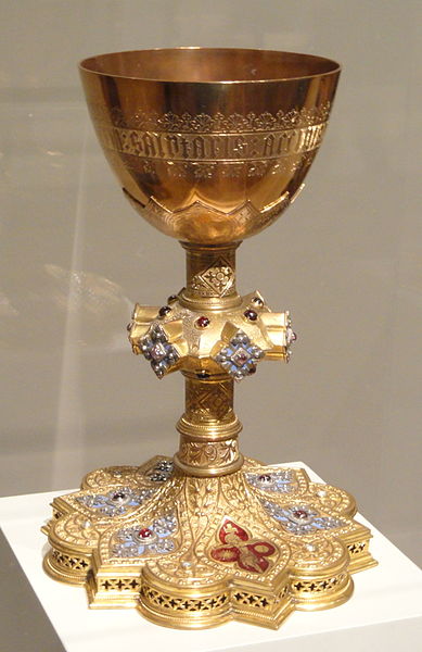 File:Model Chalice, c. 1849, designed by Augustus Welby Northmore Pugin, made by John Hardman & Co, Brirmingham, England, base metal, gilt and set with enamels and semiprecious stones- Art Institute of Chicago - DSC09860.JPG