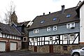 2 half-timbered house with profiled beams and struts 18th century