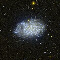 NGC 7793 vue dans le domaine des ultraviolets par le télescope spatial GALEX.