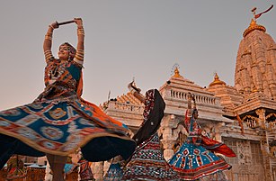 Navratri Garba al tempio di Ambaji