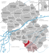 Lage der Gemeinde Neufraunhofen im Landkreis Landshut