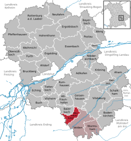 Kaart van Neufraunhofen