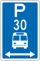 (R6-53.2.1) Bus Parking: Time Limit (on both sides of this sign)