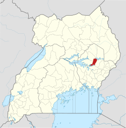 District location in Uganda