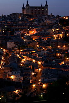 Toledo vista di notte