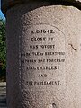 Epigraph on the 20th-century Brentford Monument in Brentford.