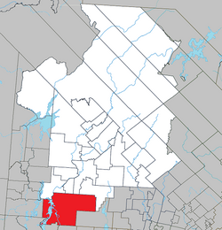 Location within Antoine-Labelle RCM.