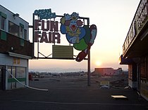 Former Ocean Beach Funfair site (December 2007)