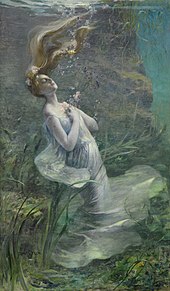 In Hamlet, Ophelia has no agency and drowns herself at the end of act 4, making her an apt choice as the player character in Elsinore. Ophelie-Paul Albert Steck.jpg