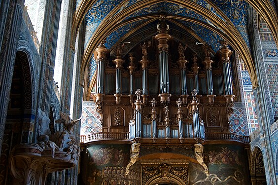 Orgue sur la Mur du Fond dans la Cathédrale d'Albi