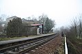 Čeština: Celkový pohled na zastávku Dolní Smrčné v Dolním Smrčném, Brtnice, okr. Jihlava. English: Overview of Dolní Smrčné rail station in Dolní Smrčné, Brtnice, Jihlava District.