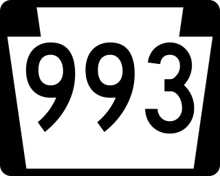 <span class="mw-page-title-main">Pennsylvania Route 993</span> State highway in Westmoreland County, Pennsylvania, US