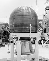 A Star-48 rocket motor like the one used to launch the New Horizons probe PAM-D rocket stage.jpg