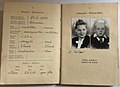 Passport issued for emigration from Poland to Rachele Miller and her son Adam in 1948
