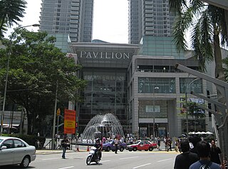 Pavilion Kuala Lumpur shopping centre situated in the Bukit Bintang district in Kuala Lumpur