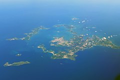 Pohled na hlavní ostrovy