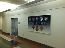 The Hall of Heroes on the Pentagon's main concourse Pentagon Hall of Heroes Entrance.JPG