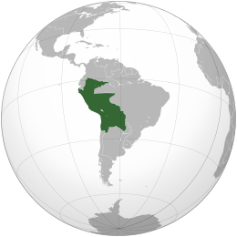 Confederazione Perù-Bolivia - Localizzazione