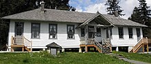 Lazaretto (pesthouse) for the Columbia River Quarantine Station, Knappton Cove, Washington, built 1912 Pesthouse at KCHC 3.jpg