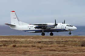 Petropavlovsk-Kamchatsky Air Enterprise An-26 RA-26085 at Ugolny Airport.jpg