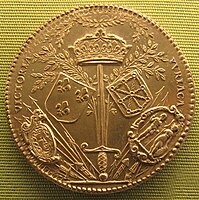 Une médaille, par Philippe Danfrie (1590).