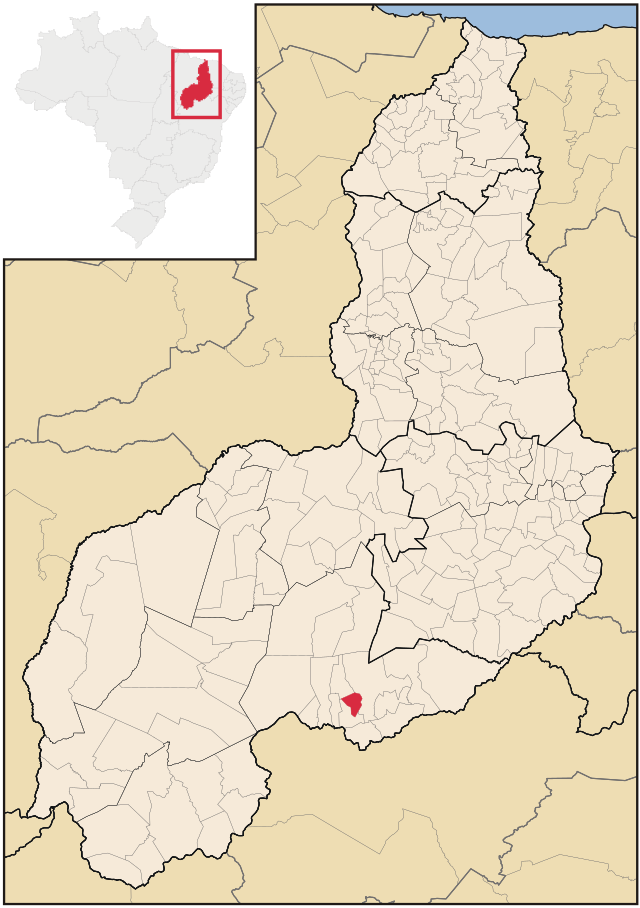 Localização de Bonfim do Piauí no Piauí