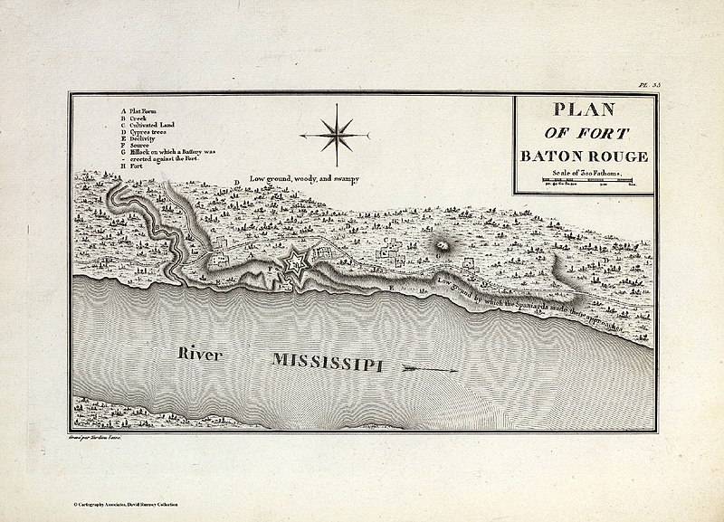 File:Plan Of Fort Baton Rouge. Collot, George Henri Victor ; Tardieu, P.F. 1796.jpg