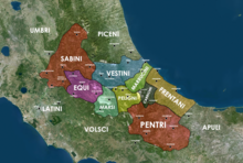 I territori dei Vestini e degli altri Italici della Regio IV Samnium