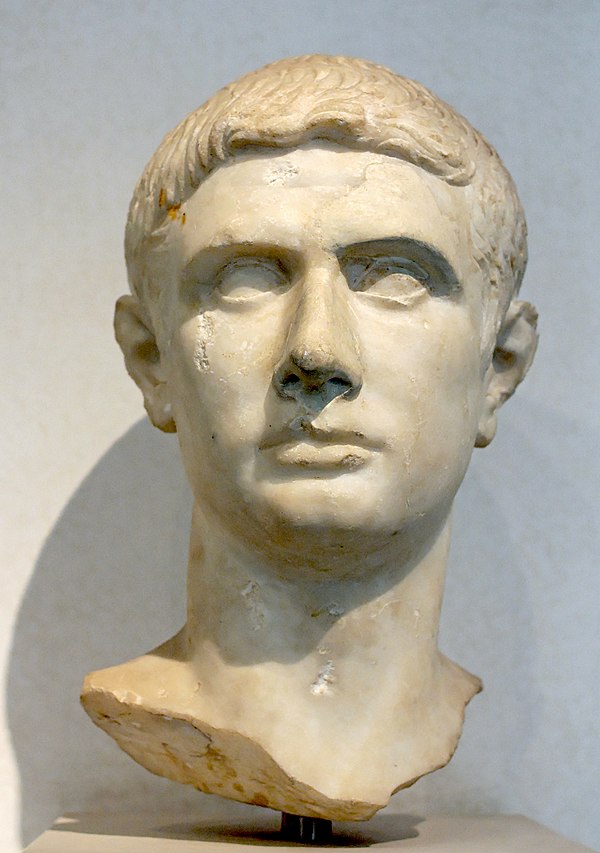 Marble bust, so-called Brutus, at the Palazzo Massimo alle Terme in the National Museum of Rome