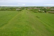 Poundbury hillfort southern rampart