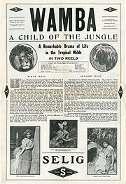 Foaie de presă pentru WAMBA, UN COPIL AL JUNGLEI, 1913.jpg