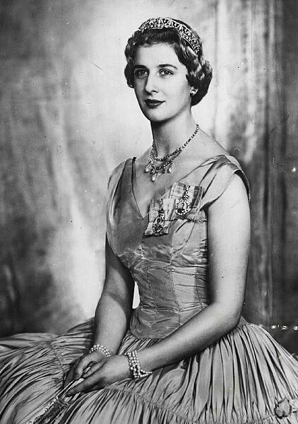 A formal portrait of Princess Alexandra in 1952