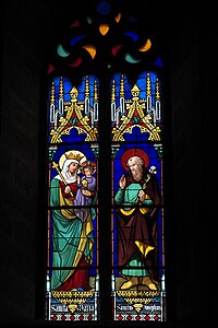 La Vierge et l'Enfant Jésus, et Saint Joseph (1858), église Saint-Pierre de Pujols.