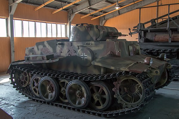 Panzer I Ausf. F in the Kubinka Tank Museum