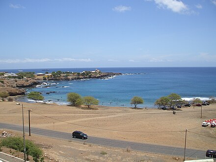 View of Quebra-Canela Beach with Prainha and Ponta Temerosa Quebra-canela Cape Verde.jpg