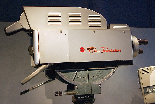 This 1954 RCA TK-41C, shown here mounted on a dolly, weighed 310 lbs.