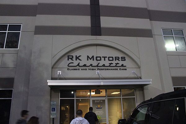 The entrance to RK Motors Charlotte, one of Kauffman's subsidiaries.