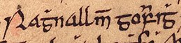 Ragnall mac Gofraid (Oxford Bodleian Library MS Rawlinson B 489, folio 35r).jpg
