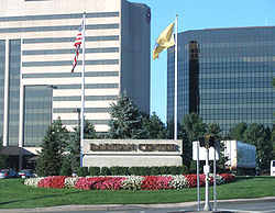 Raritan Center is a 2,300-acre (930 ha) business park. Raritancentergatewaysign.jpg