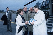 Molinari greeting President Ronald Reagan in 1985 Reagan Contact Sheet C32360 (cropped).jpg