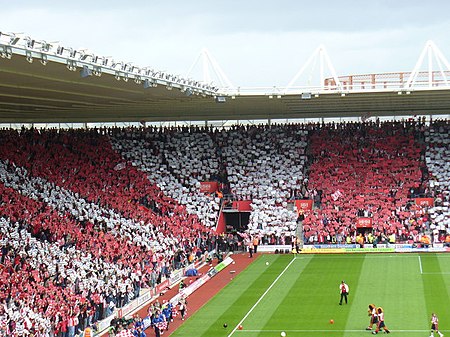 Red and White Stripes at St Mary's Stadium - geograph.org.uk - 431347.jpg